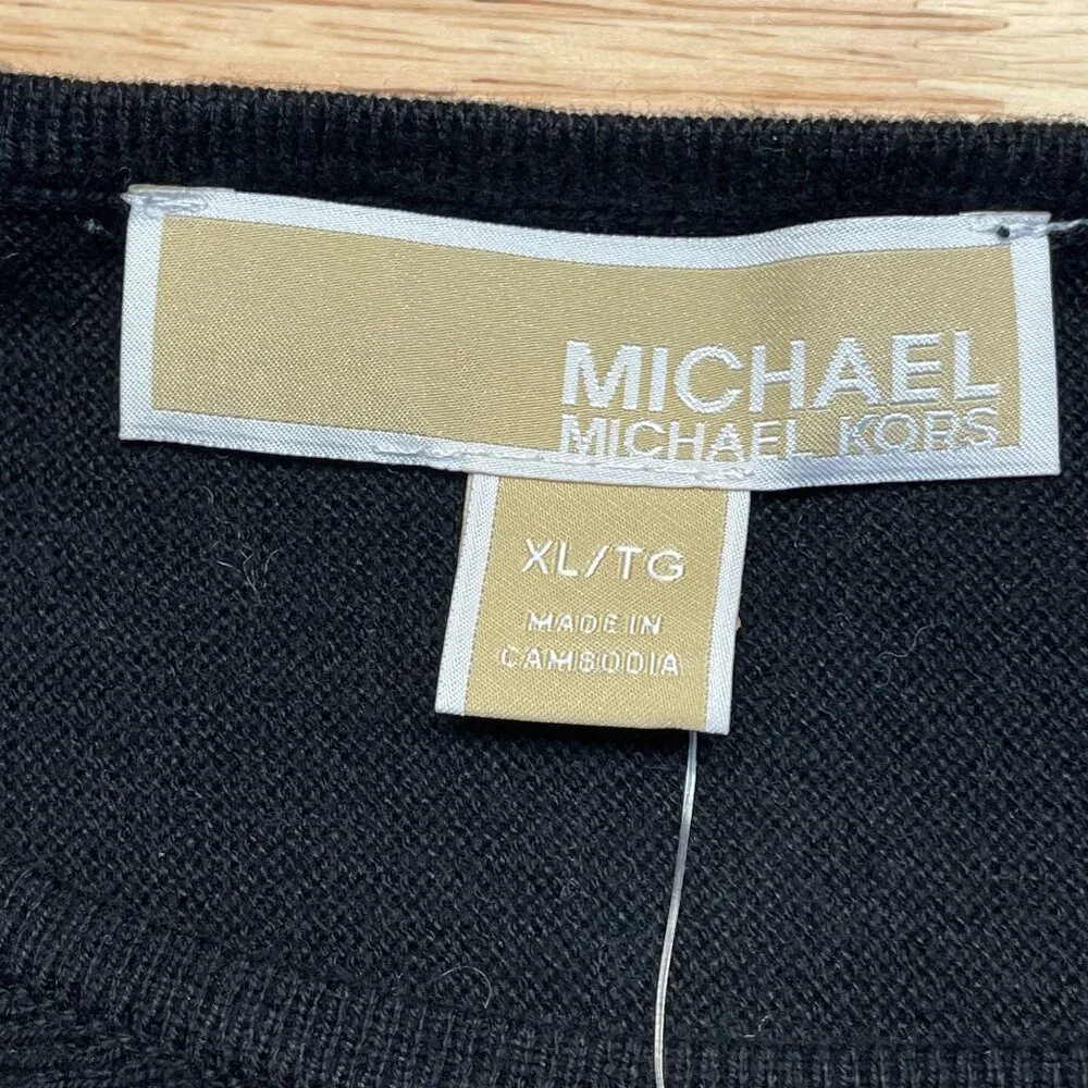 Michael Kors Minimalist Pullover Sweater NWT XLarge Neutral Capsule Cozy Chic